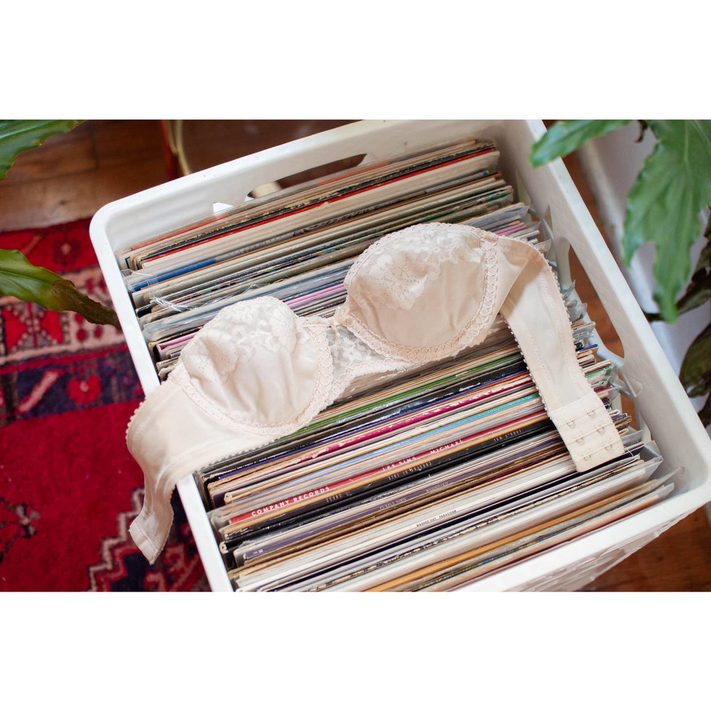 vintage 60s lace strapless bra 34a